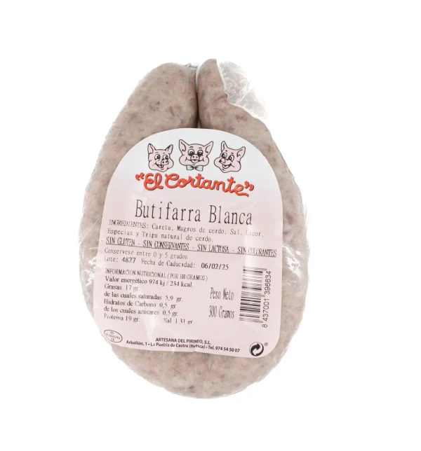 Butifarra Blanca El Cortante 300g
