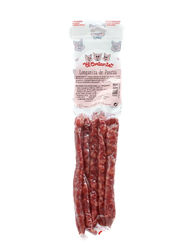Longaniza de Pascua Curada El Cortante 200g