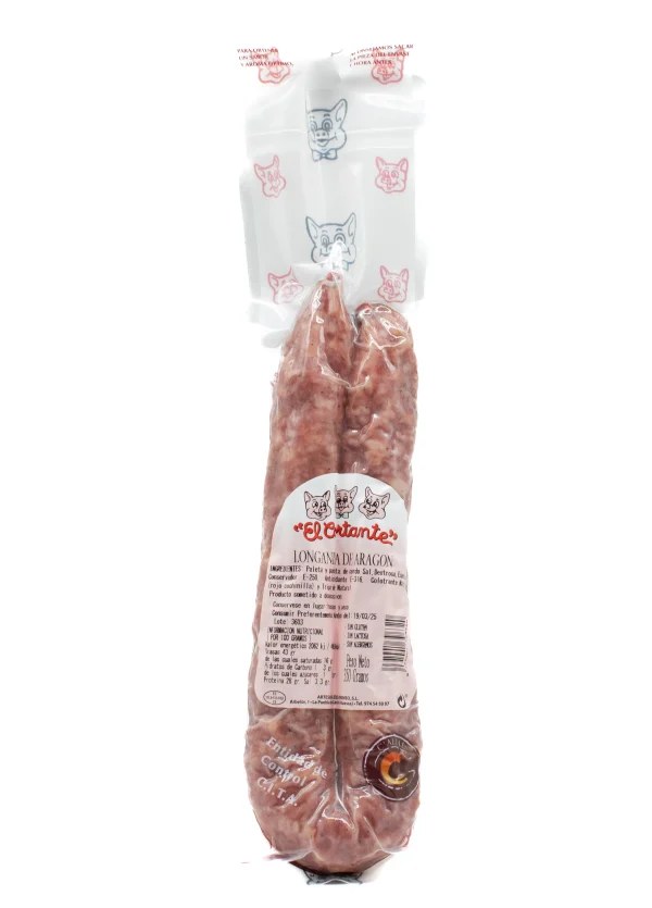 Longaniza Curada de Aragón El Cortante 330g