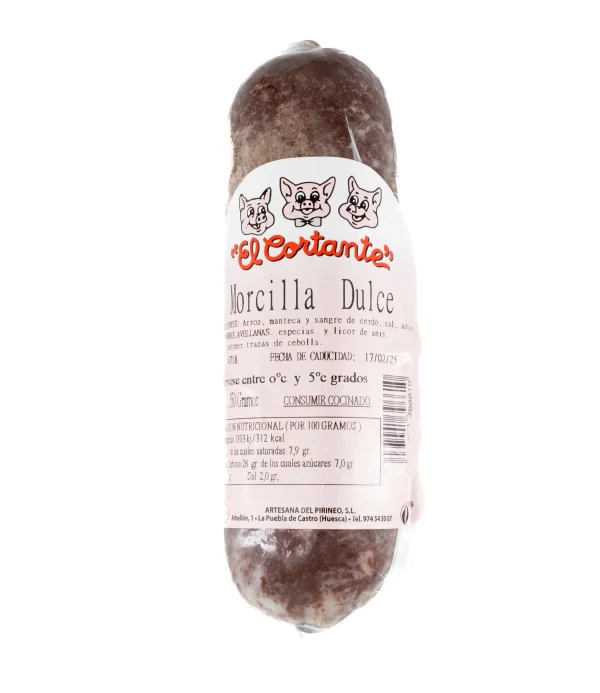Morcilla Dulce El Cortante 350g