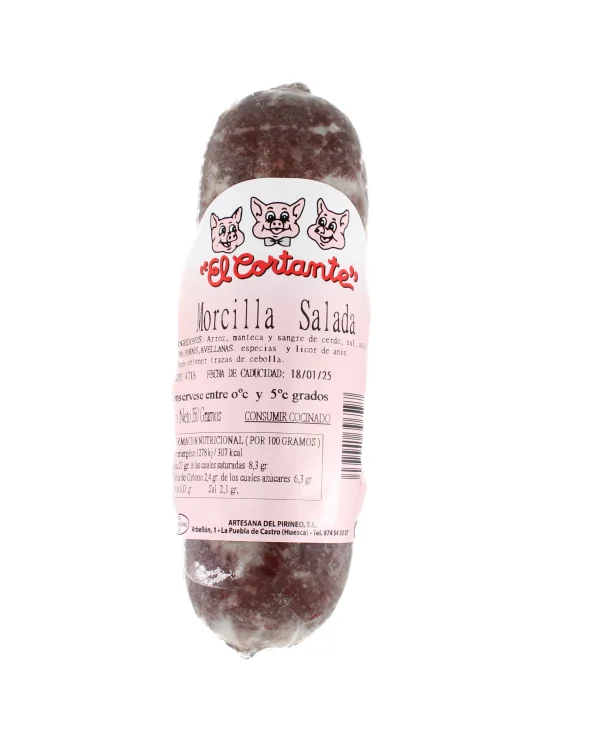 Morcilla Salada El Cortante 330g