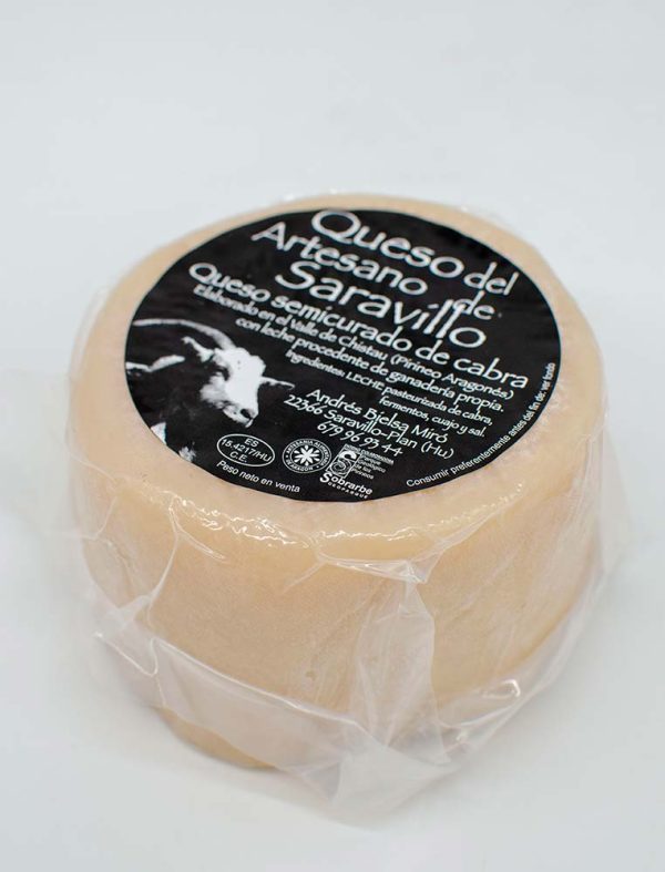 Queso de Cabra Semicurado de Saravillo 550g - Imagen 3