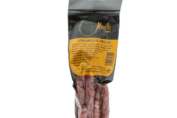 Longaniza de Pascua Curada Casa Maella 200g - Imagen 2
