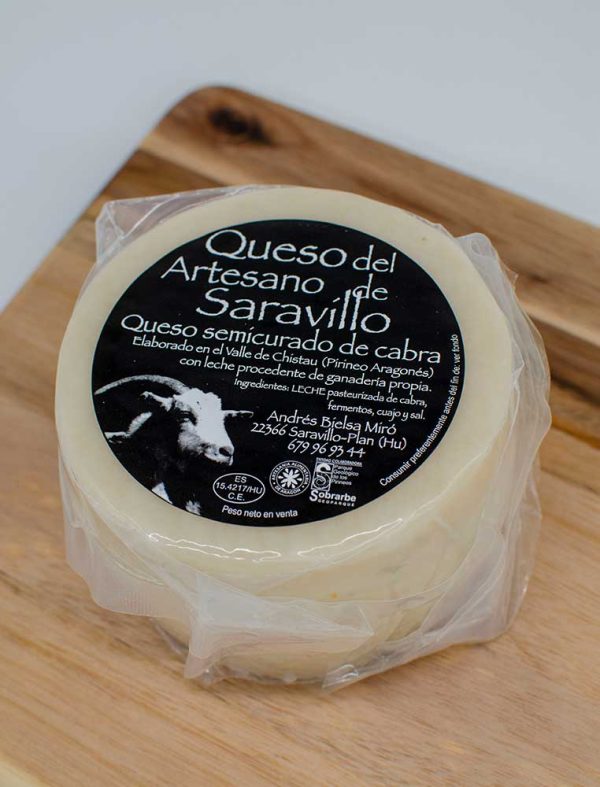 Queso de Cabra Semicurado de Saravillo 550g