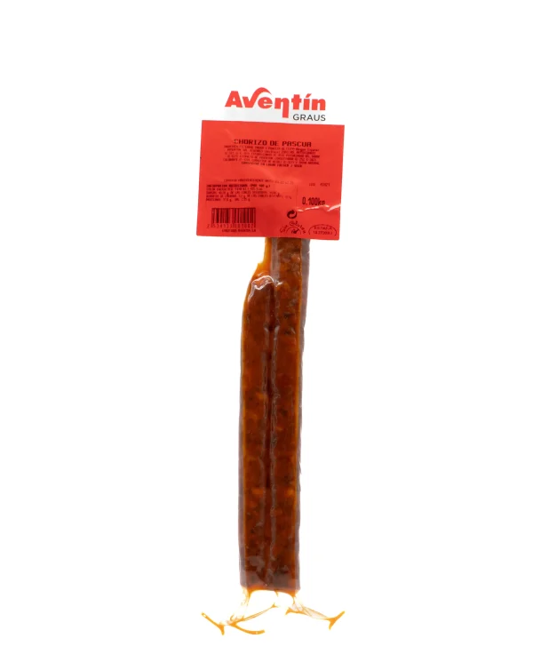Chorizo Pascua de Graus Embutidos Aventín 100g