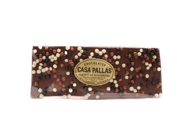 Tableta de Chocolate Tricolor de Chocolates Pallás 140g