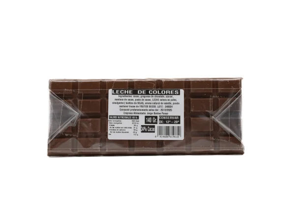 Tableta de Chocolate Leche de Colores de Chocolates Pallás 140g - Imagen 2