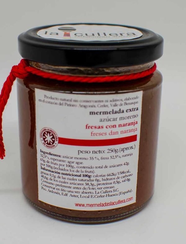 La Cullera Mermeladas de Fresa con Naranja 250g - Imagen 2