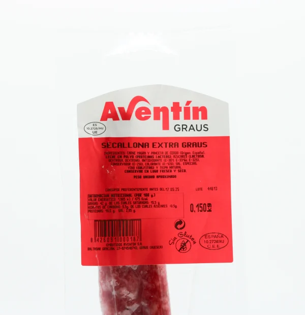 Secallona  Curada de Graus Aventín 160g - Imagen 2