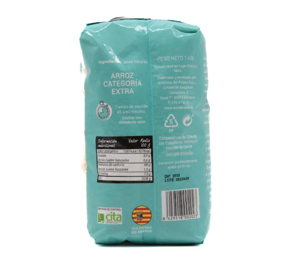 Arroz Integral Brazal 1kg - Imagen 2