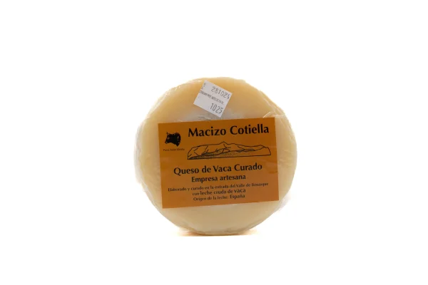 Queso de Vaca Curado Macizo Cotiella 400g