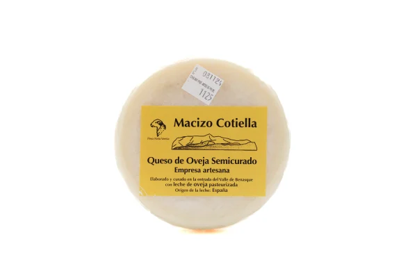 Queso de Oveja Semicurado Macizo Cotiella 450g