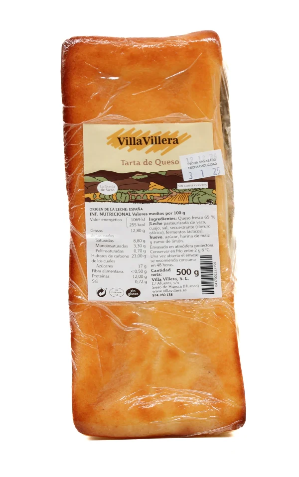 Tarta de Queso de Sieso Villa Villera 550gr