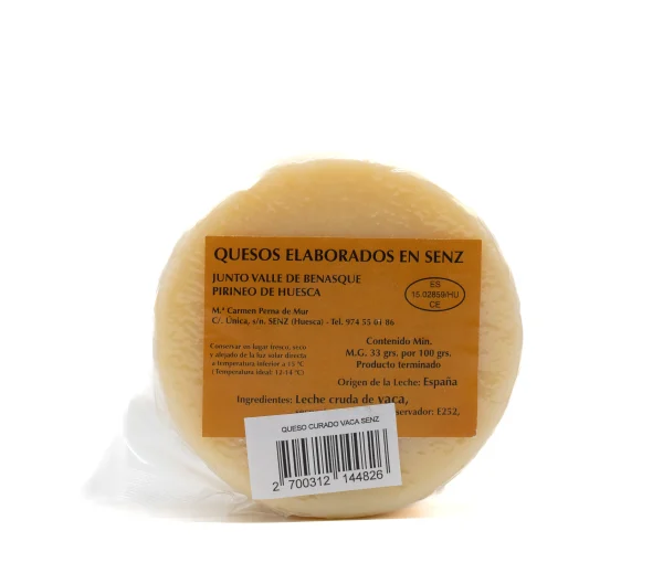 Queso de Vaca Curado Macizo Cotiella 400g - Imagen 2