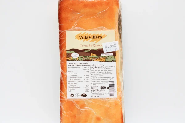 Tarta de Queso de Sieso Villa Villera 550gr - Imagen 2
