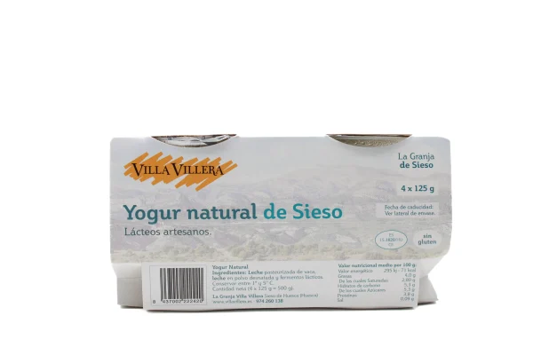 Yogur Natural de Sieso Villa Villera 4 x 125 gr - Imagen 2