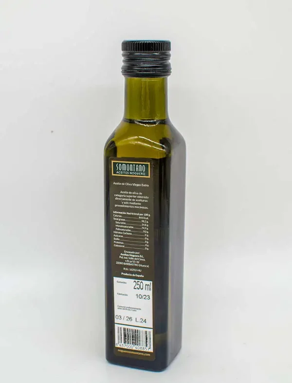 Noguero Somontano Aceite de Oliva Virgen Extra 250 ml - Imagen 2
