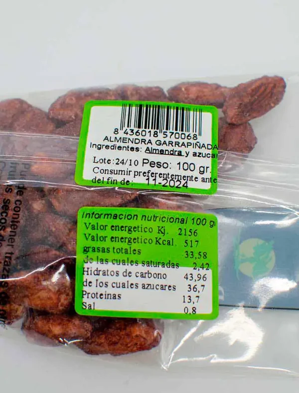 Almendras Garrapiñadas Borén 100gr - Imagen 2