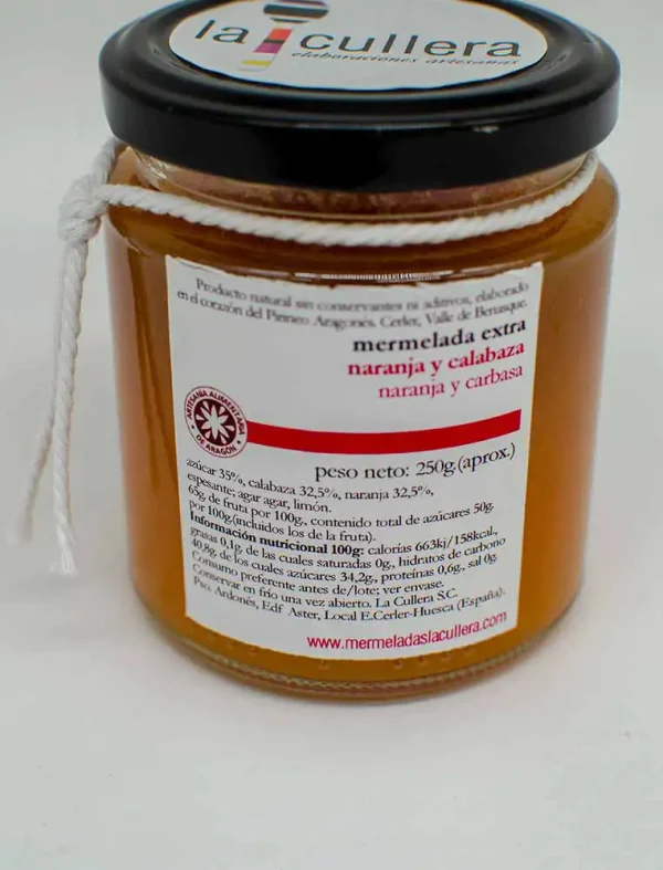 La Cullera Mermeladas de Naranja y Calabaza 250g - Imagen 2