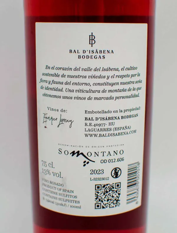 Vino Ixeia Joven Rosado Somontano - Imagen 4