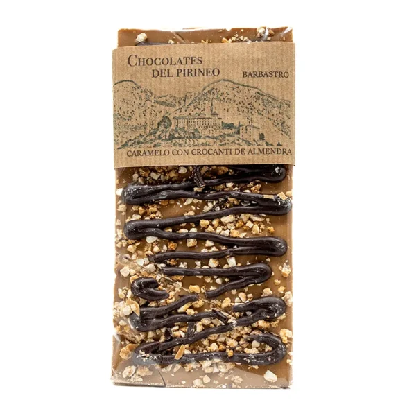 Chocolate Caramelo con Crocanti Almendra Chocolates del  Pirineo