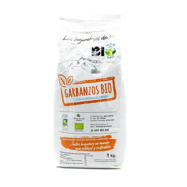 Garbanzos Ecológicos Bio Palacin 1 kilo