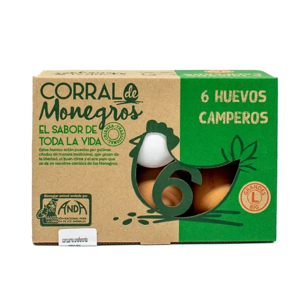 Huevos Camperos Corral de Monegros 6 Unidades