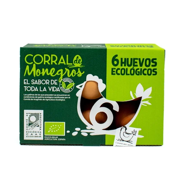 Huevos Ecológicos Corral de Monegros 6 Unidades