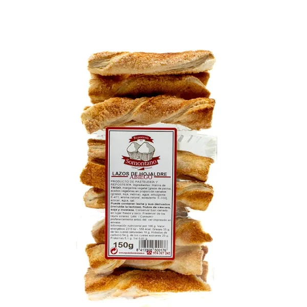 Lazos Hojaldre Reposteria del Somontano