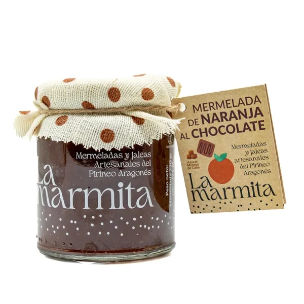 Mermelada Artesana La Marmita Naranja y Chocolate 250 gramos