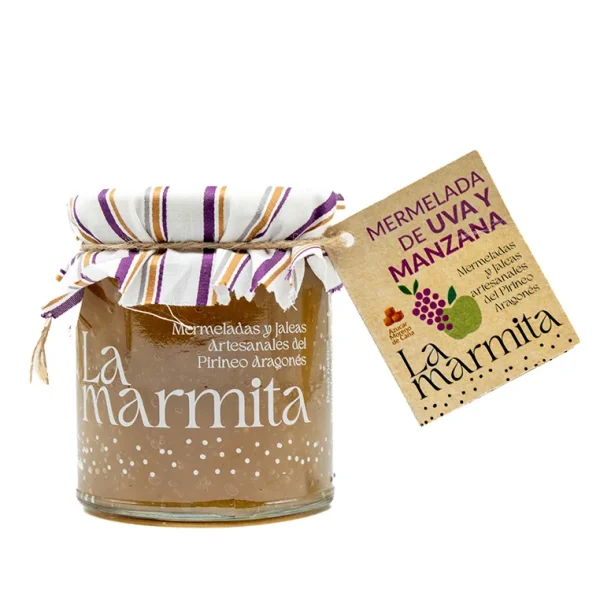 Mermelada Artesana La Marmita Uva y Manzana 250 gramos