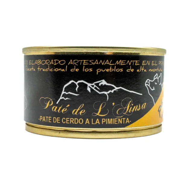 Paté de L'Ainsa Pimienta 125 gr (ideal para untar)