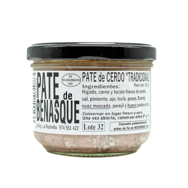 Paté de Benasque de Cerdo Tradicional 240g