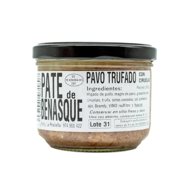 Paté de Benasque de Pavo Trufado 240g
