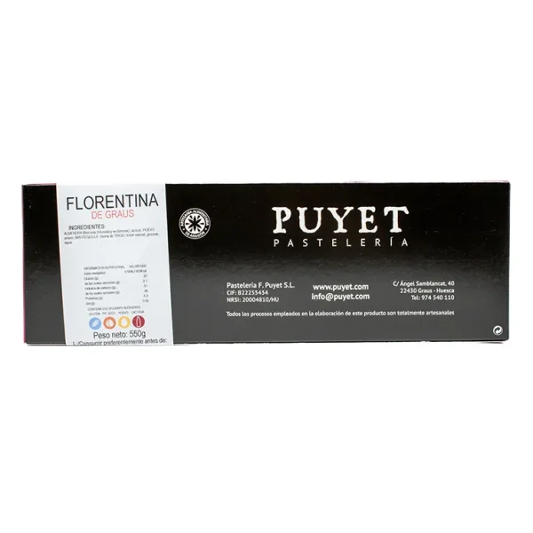Florentina de Almendra Puyet 525g - Imagen 2
