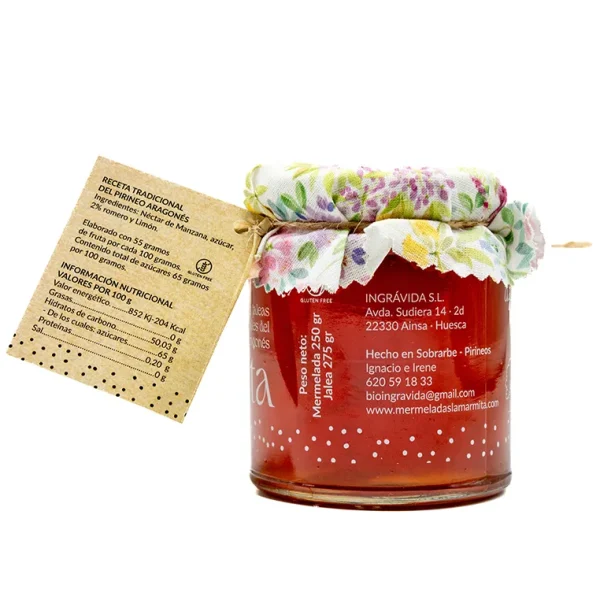 Mermelada Artesana La Marmita Jalea de Romero 250 gramos - Imagen 2