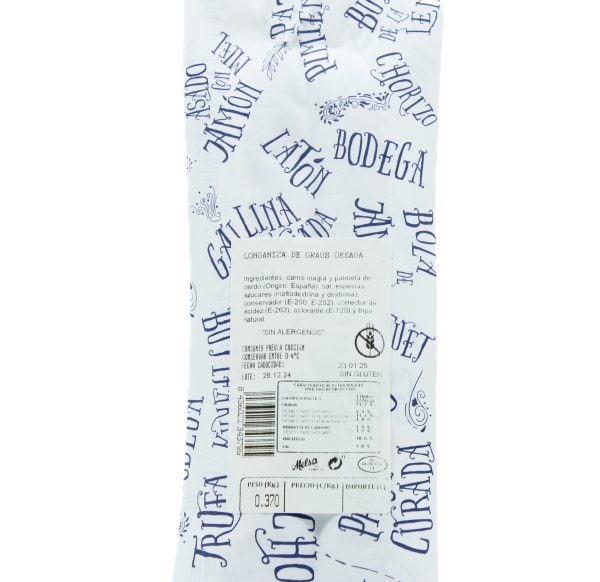 Longaniza de Graus Oreada Melsa 370g - Imagen 2