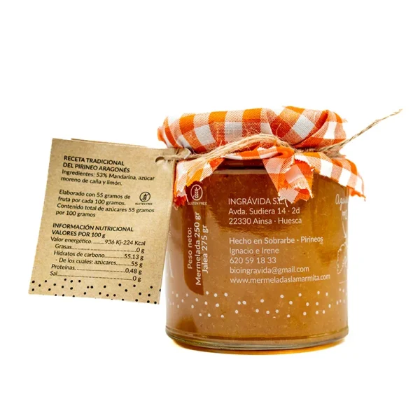 Mermelada Artesana La Marmita Mandarina 250 gramos - Imagen 2