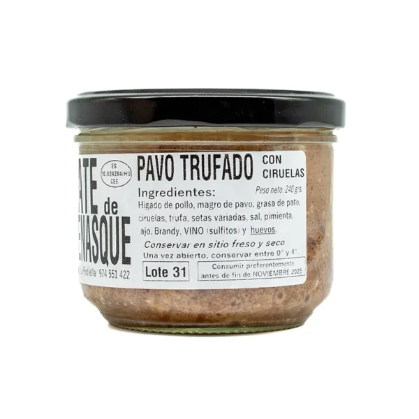 Paté de Benasque de Pavo Trufado 240g - Imagen 2
