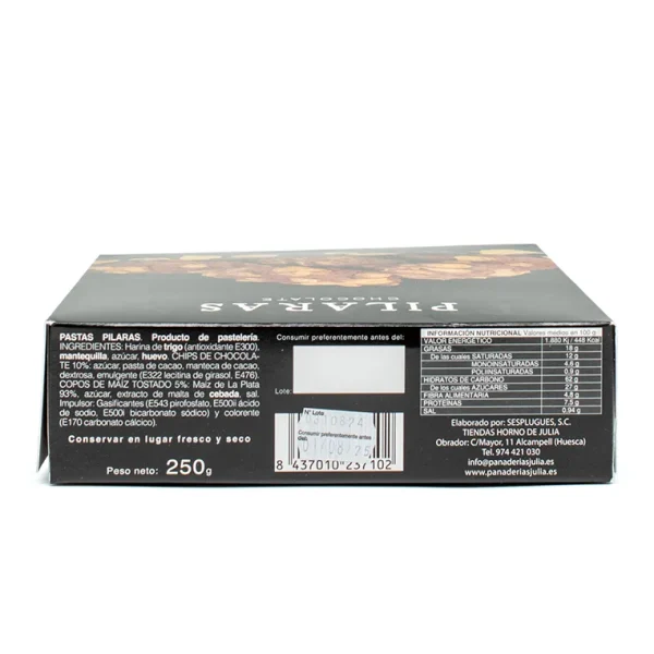 Galletas Pilaras con Chocolate 250gr - Imagen 2
