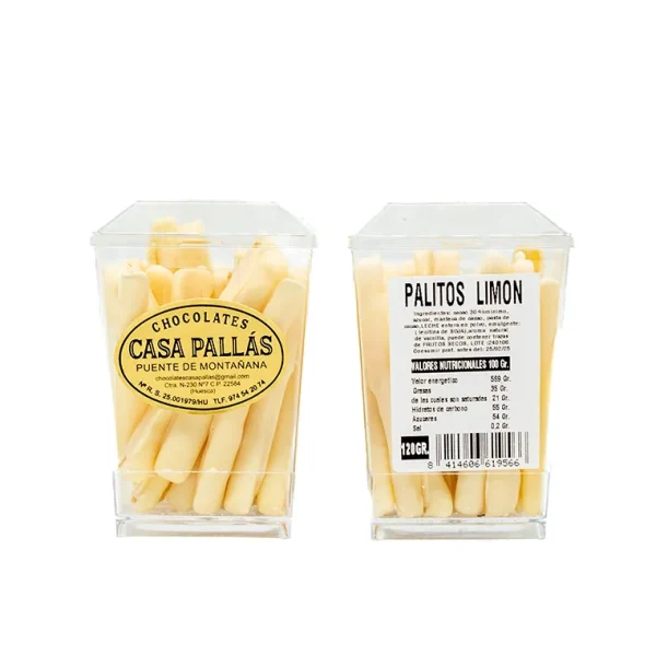 Palitos de Limón de Chocolates Pallás 120g - Imagen 2
