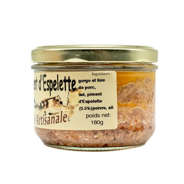 Paté de Pimientos D’Espelette Terroir Pyrénées 180gr - Imagen 3