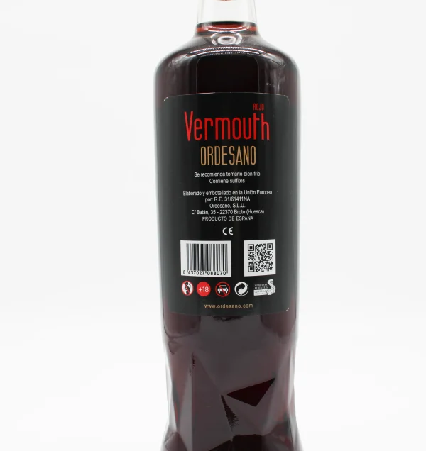 Vermut Rojo Artesano Ordesano 1 Litro - Imagen 2