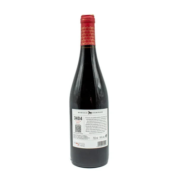 Vino Somontano 3404 tinto 75 cl - Imagen 2